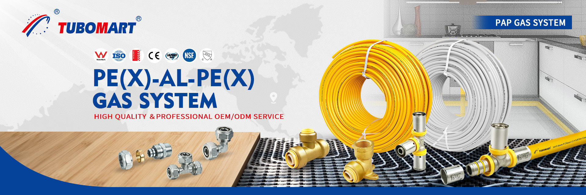 calidad Tubo de gas Pex fábrica