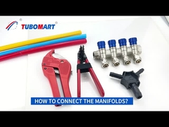 Tamaño personalizado de 2-6 vías de latón Pex Plumbing Manifold para Tubomart