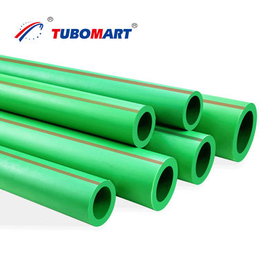 20 mm - 110 mm Tubo de tubería de PPR verde de polipropileno de plástico