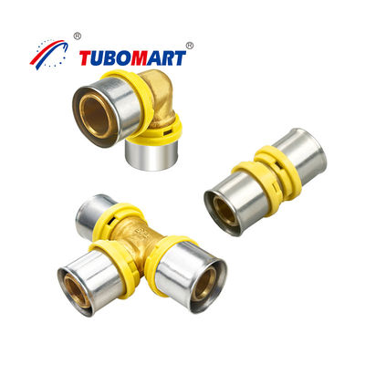 Fittings de prensa de perfiles TH OEM de 16 mm a 32 mm para tubos multicapa Pex-Al-Pex