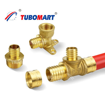 Fitting de tubos industriales de Pex operación suave juntas de tubos de latón de Pex