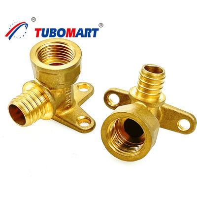 Accesorios deslizantes de Pex con chapa de níquel 1/2 pulgada Tamaño BSP / NPT Presión máxima 200 psi