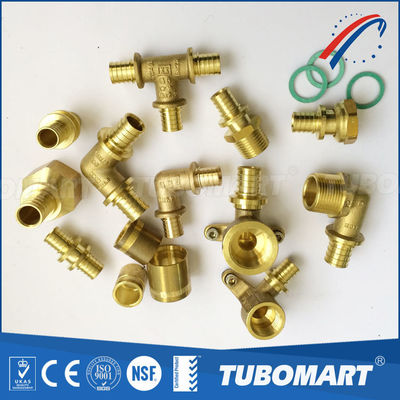 Plomería de latón Pex Sliding Fitting 1/2 pulgada 3/4 pulgada 1 pulgada Pex Pipe Tee