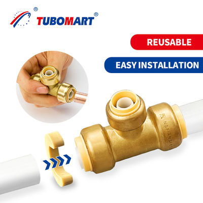 1/2 en Pex Accesorios de empuje para fontanería resistente al agua y a la corrosión
