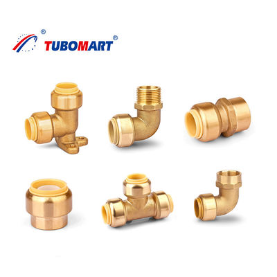 CW617N Fittings de empuje de Pex libre de plomo Empuje para conectar la unión de tuberías de Pex de latón