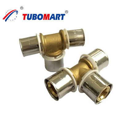 Hpn58-3 CW617N CW602N Accesorios de prensa de Pex Union Elbow Tee Accesorios de tubería de Pex