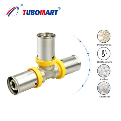 3/4 pulgadas de latón Pex Press Accesorios para agua / gas tuberías manguera de ducha