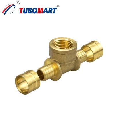 Accesorios de ajuste de presión de latón Pex hasta 200 psi Accesorios de ajuste