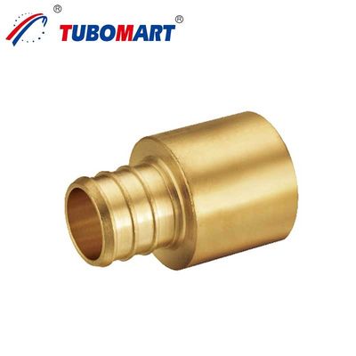 Accesorios de acoplamiento de latón Pex Crimp 1/2 pulgadas libre de plomo para sistemas de suministro de agua
