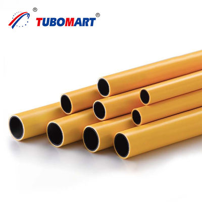 Pipa de gas de Lpg OEM 16-32MM Pex Al Pipes de gas de aluminio amarillo para gas de Lpg