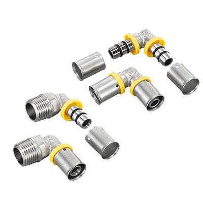 Venta directa de fábricaInstalación sencillaFittings de prensa de tuberías PEX para sistemas de tuberías de gas NPT o BSP