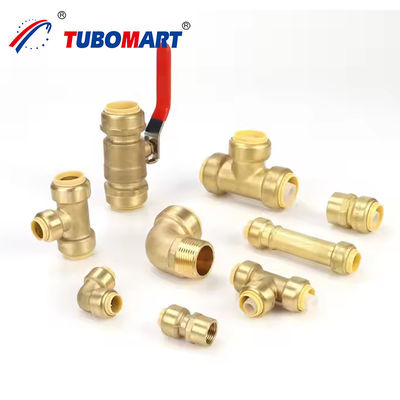 1/2 pulgadas de latón empujar en los accesorios PEX conector de tubería para el suministro de agua confiable