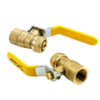 Válvula de gas de latón de soporte personalizado de alta presión 1/4-4' con certificación SAI GLOBAL AS4617-2004