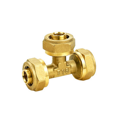 OEM de latón de compresión Codo macho conectar accesorios Pex-al-pex para tuberías de agua caliente y fría de múltiples capas