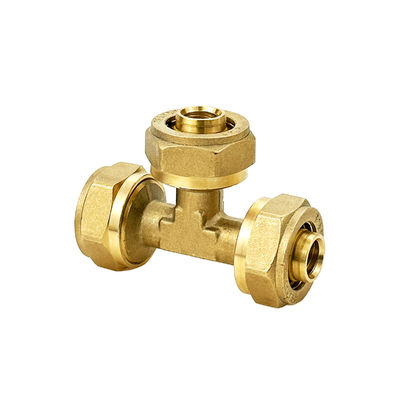 OEM PEX AL PEX Tubo de gas Adaptador de acoplamiento de latón Enchufe de tuberías Accesorios de tuberías Codo Accesorios de compresión