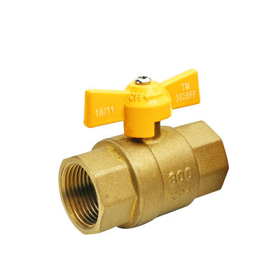 OEM de latón válvula de bolas doble macho material de latón HPB 58-3A suministro de mango largo para gas y agua