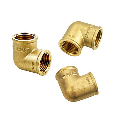 Fábrica de venta al por mayor de latón completo Figura de codo femenino Figura deslizante para tubería de agua de plomería Pex