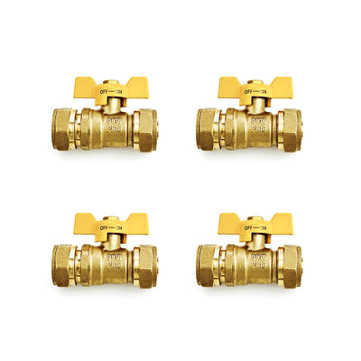 Fabricante 16-32mm Pex de latón de compresión ajuste recto igual para la plomería de gas Pex Al Pex accesorios OEM