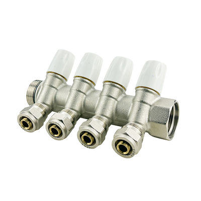 Sistema de calefacción hidráulico de 2 a 6 vías Manifold de latón Pex para una fácil instalación