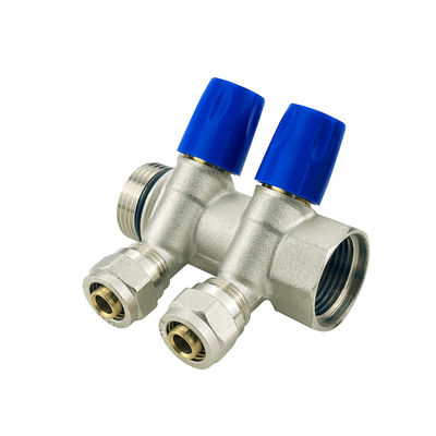 Color personalizado Pex Manifolds de latón Pex Manifolds Conector de latón Plomería Pex Manifolds Sistema de agua