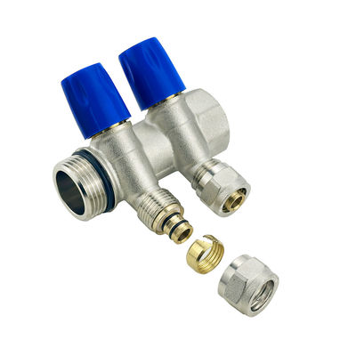 Tamaño personalizado de 2-6 vías de latón Pex Plumbing Manifold para Tubomart