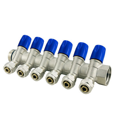 Tamaño personalizado Calentamiento de agua Manifold válvula de distribución Pex Manifold Conectar con el tubo Pex