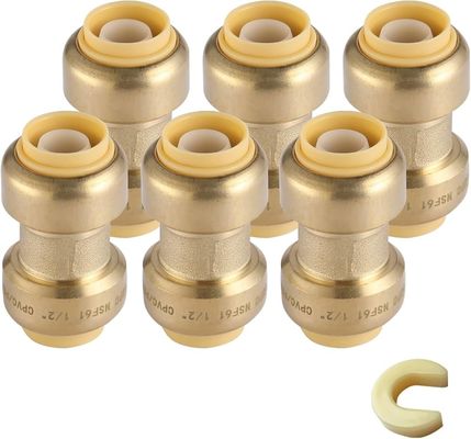 Instalaciones de plomería de aleación de latón 10mm/12mm/14mm PEX Reducción de tubería Conexión de soldadura recta Forjando tees Modelo de cabeza de compresión