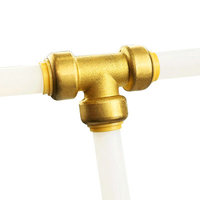 Accesorios de ajuste de empuje de latón sin plomo Conector de tubería de acoplamiento Adaptador de ajuste de latón roscado Australia EE.UU. Estándar