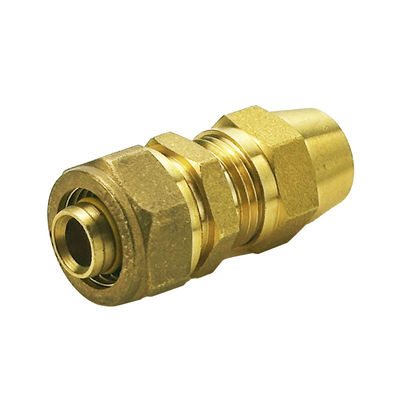 Tubomart OEM Accesorios para tornillos de latón de gas Plomería Materiales de latón Accesorios para compresión de gas