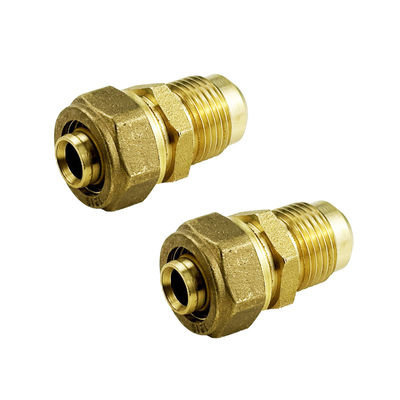 Fittings de compresión de Pex certificados ISO17484-1/AS4176.8 para tubos Pex Al Pex de tamaño 18*1/2