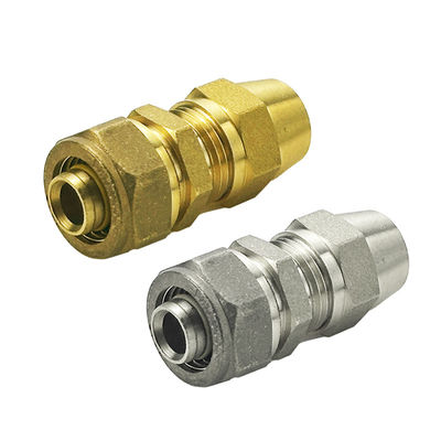 Apoyo a la personalización Accesorios de latón de tornillo para tuberías de PEX multicapa Accesorios de compresión de gas de agua para plomería