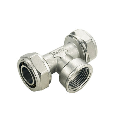 Certificado ISO17484-1 Pex Tee Accesorios forjados de crimp de latón HPb 58-3A para fontanería