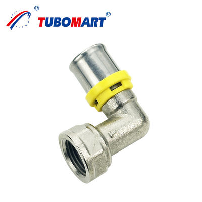 Sistema de plomería de Tubomart con Pex Al Pex Prensa Tipo TH Accesorios de latón natural Color HPB58-3A Material del cuerpo para gas