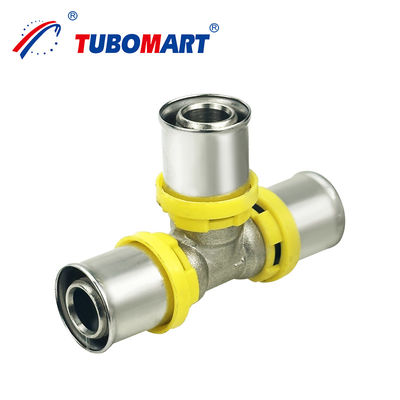 Pipa compatible con Pex Al Pex Tipo TH Prensa de latón para gas de agua Coper CW614N Certificado CE y de larga duración