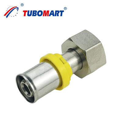 Tubomart mayorista TH estilo PEX AL PEX Prensa ajuste Codo Tee acoplamiento Prensa ajuste de latón ISO9001 certificado