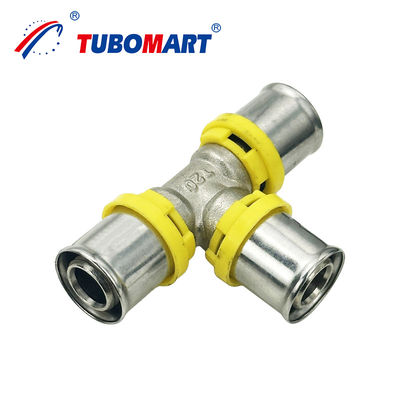 Fittings para tuberías de fundición de gas de latón con extremo de soldadura TH Tipo 20mm 32mm 40mm Fittings para fundición de prensa