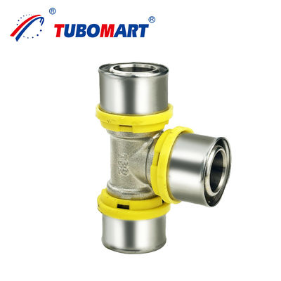 Accesorios de latón 1620mm Pex Al Pex Accesorios de prensa de tuberías TH Tipo Ss304 Accesorios de compresión de manga para fontanería Pex