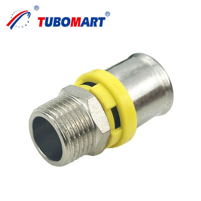 Tubomart Brass HPb 58-3A o DZR Brass CW 602N Pex Al Pex Prensa de tubería Reutilizable y respetuosa con el medio ambiente