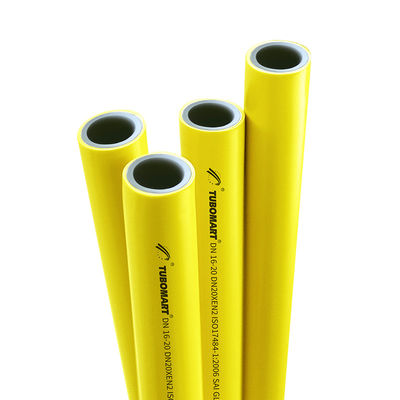 Tubería PEX-AL-PEX Amarilla TUBOMART OEM de Alta Seguridad Tubería Multicapa de Aluminio para Sistema de Gas