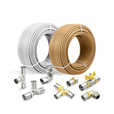 Tubería de fontanería PEX Al PEX compuesta de plástico para calefacción por suelo radiante al por mayor personalizada GAS Pex Al Pex, 16-32MM