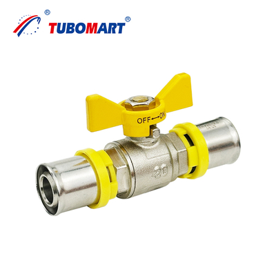 Instalación fácil 12mm 16mm 25mm 32mm AS4174 Sistema de gas Suministro de agua Racor de tubería de latón Tipo TH Racor de fontanería de presión de gas