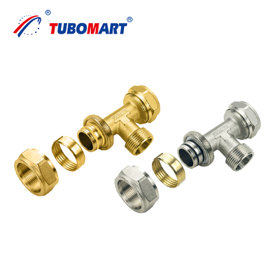 Conexión Pex Al Pex con material CW602N Accesorios de compresión Pex para sistemas de gas