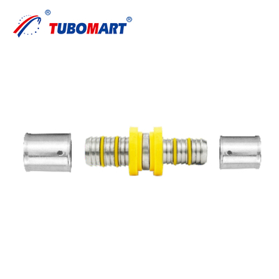 Accesorios de tubería PEX de cobre para fontanería al por mayor OEM con certificación ISO, codo, tee, acoplamiento, racor de prensado PEX para gas