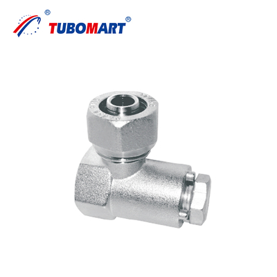 Fittings de compresión Pex Al Pex personalizados para sistemas de gas / agua OEM de color de latón o niquel