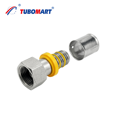 Fabricante OEM PEX Al PEX Accesorios Sistema de tuberías de gas 16-32 mm Prensa de latón Accesorios de prensa de plomería