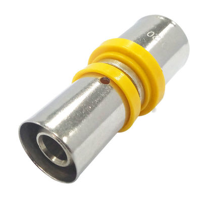 Apoyo personalizado Pex Al Pex latón Tubo de prensa CW614N Tipo de conexión de prensa para el sistema de agua GAS