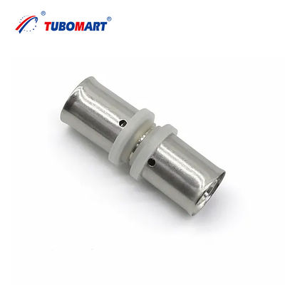 Tubomart OEM Wholesale High Pressure Brass Forged Press Fitting Unequal Union 16-40mm for Multilayer PEX/PERT Pipe