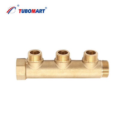 TUBOMART OEM de alta calidad de latón Manifold de 4 vías con tuberías de calefacción de piso y bajo el piso estilo de diseño moderno 220V Voltagem